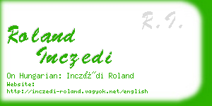 roland inczedi business card